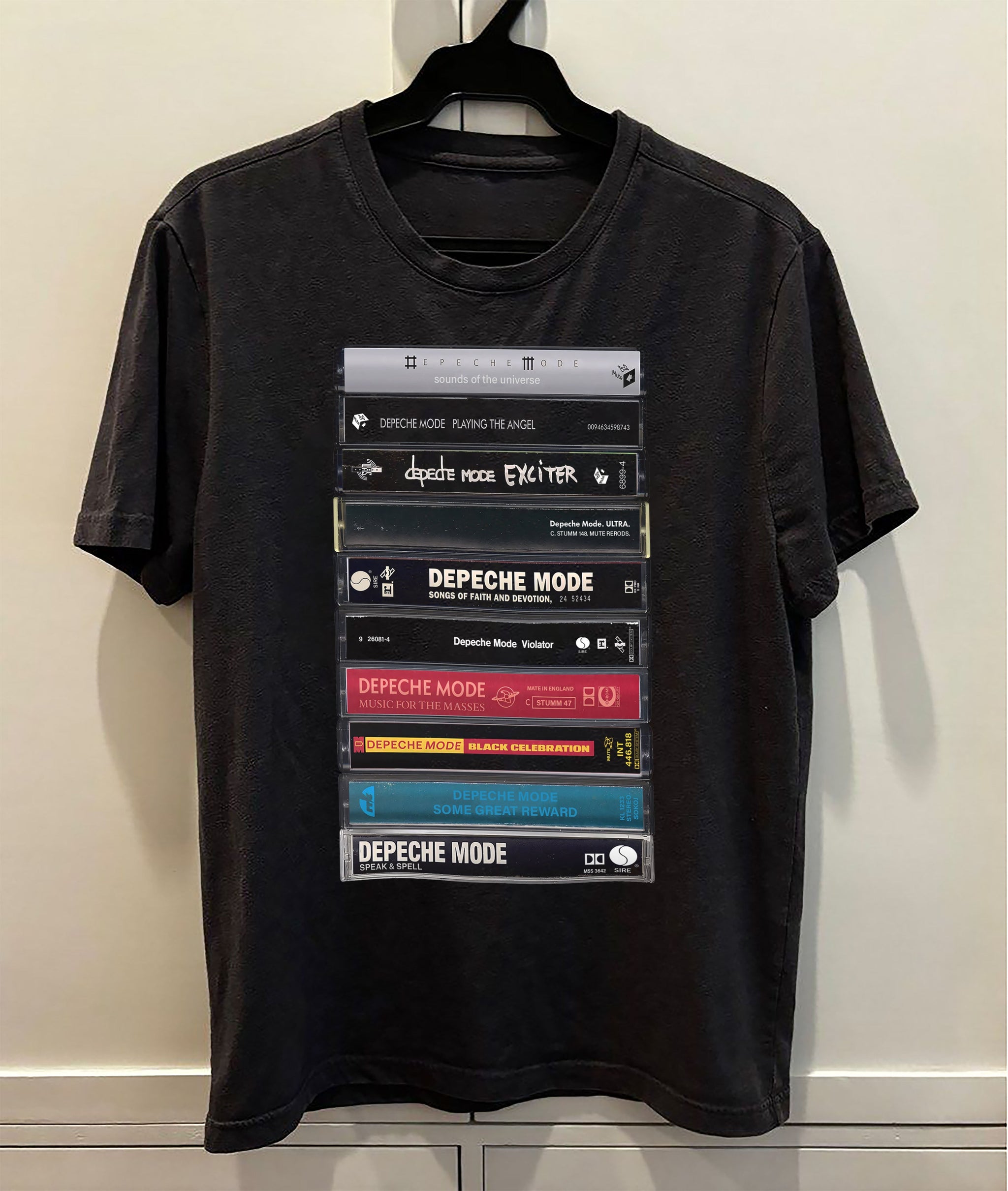 Depeche Mode Albums Cassette Retro Collection Premium Unisex T-Shirt