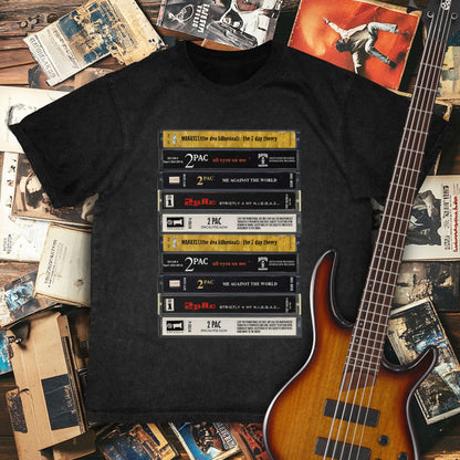 Tupac Albums Cassette Retro Collection Premium Unisex T-Shirt