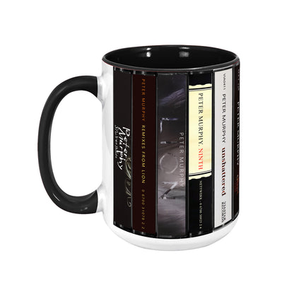 Peter Murphy Albums Cassette Collection Retro Accent Edge-to-Edge Printed Mug