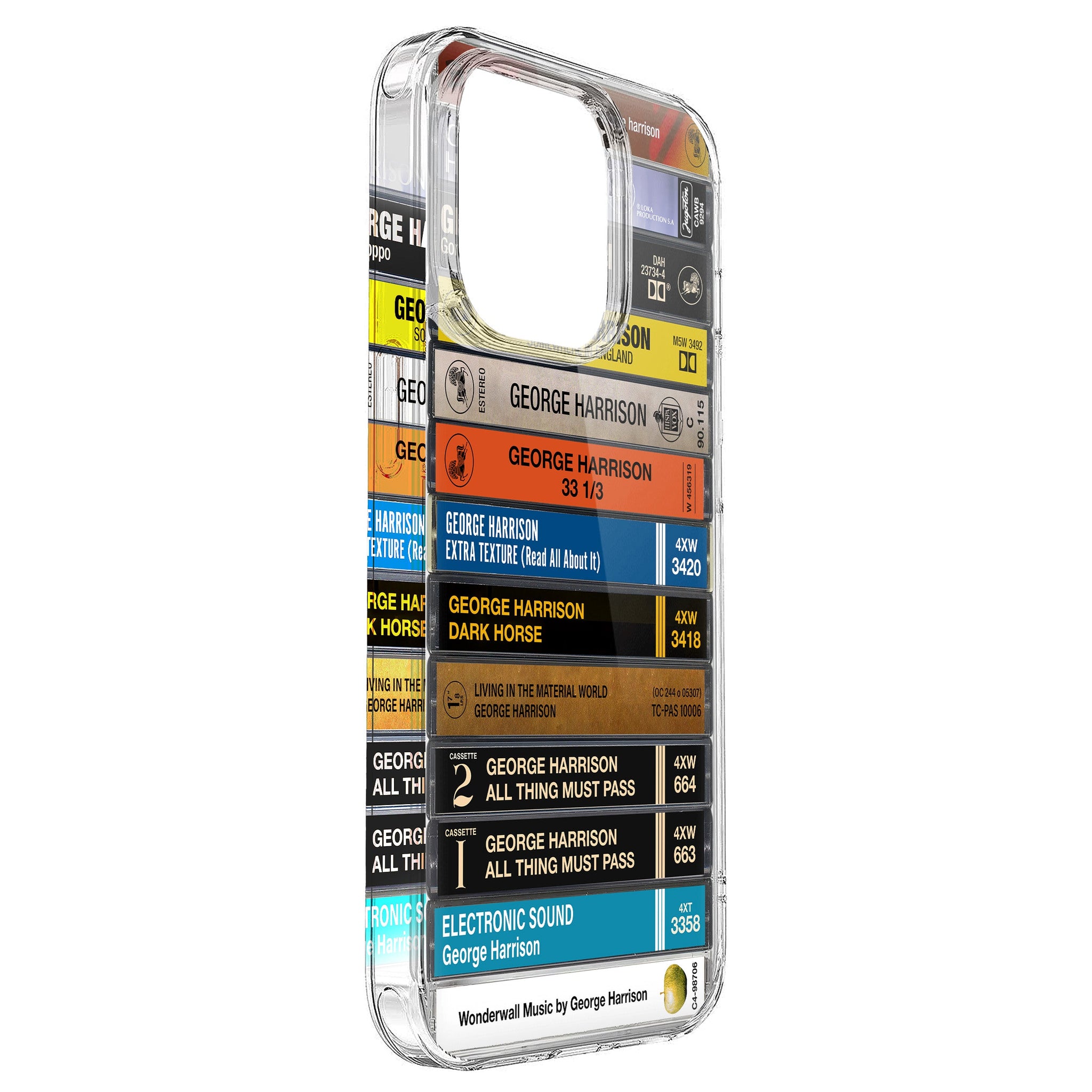 George Harrison Albums Cassette Collection Retro Phone Case