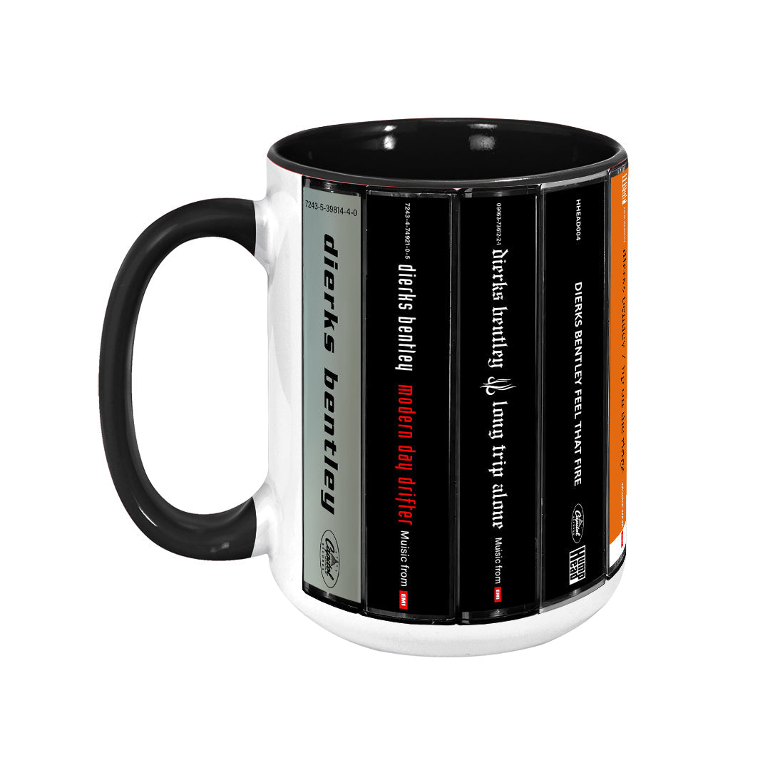 Dierks Bentley Albums Cassette Collection Retro Accent Mug