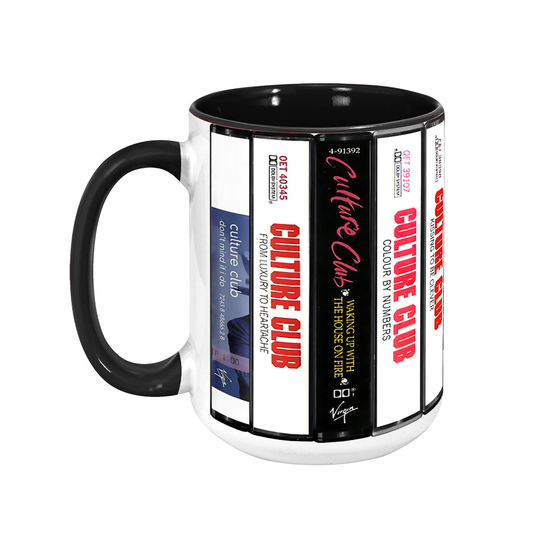 Culture Club Albums Cassette Collection Retro Accent Edge-to-Edge Printed Mug