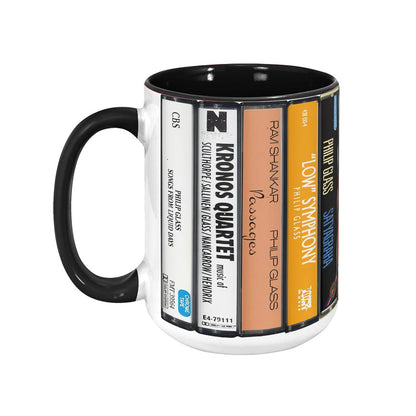 Philip Glass Albums Cassette Retro Collection Accent Mug