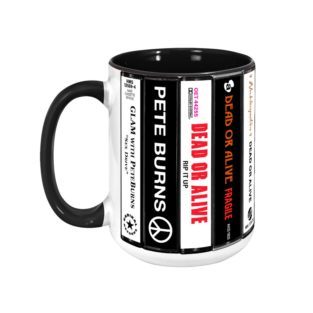 Dead or Alive  Albums Cassette Collection Retro Accent Edge-to-Edge Printed Mug