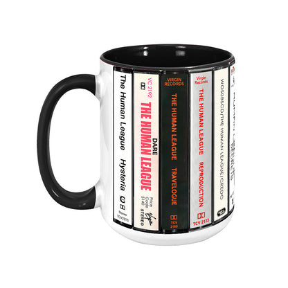 The Human League Albums Cassette Collection Retro Accent Mug