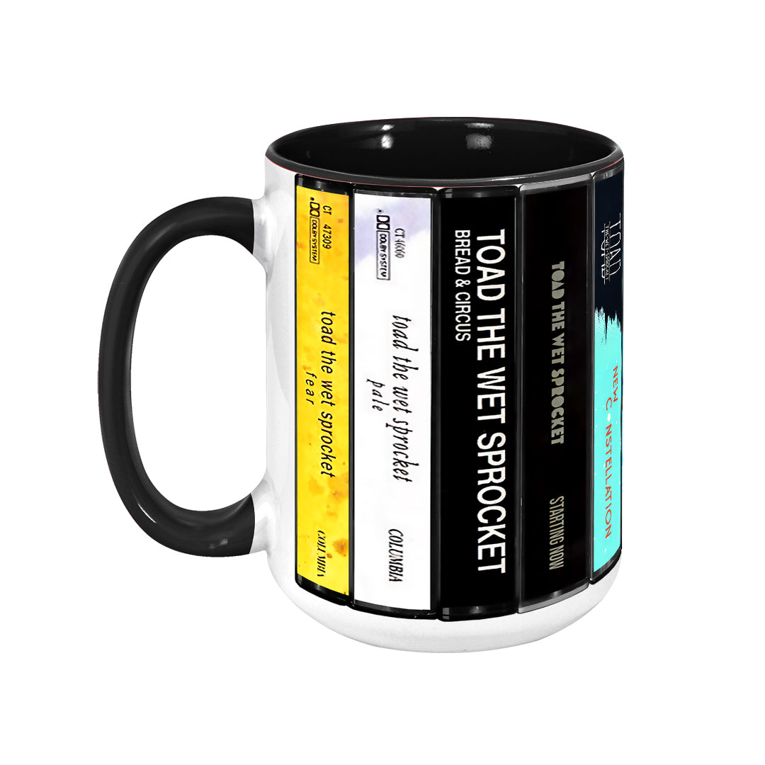 Toad the Wet Sprocket Albums Cassette Collection Retro Accent Edge-to-Edge Printed Mug
