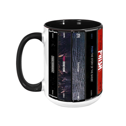Phish Albums Cassette Collection Retro Accent Mug