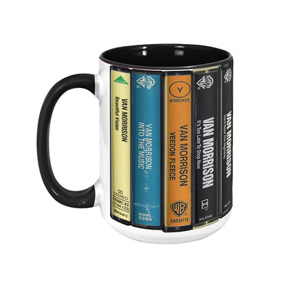 Van Morrison Albums Cassette Retro Collection Accent Mug