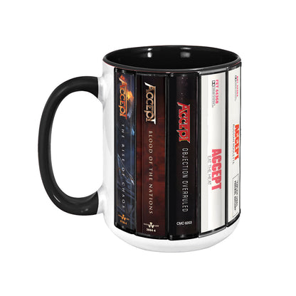 Accept Albums Cassette Collection Retro Accent Mug