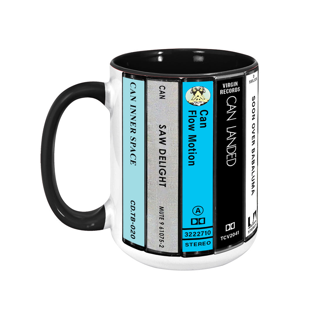 CAN Albums Cassette Collection Retro Accent Mug