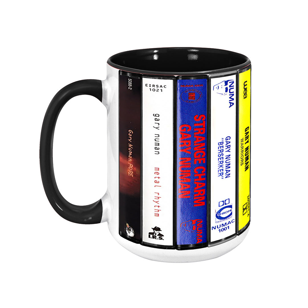 Gary Numan Albums Cassette Collection Retro Accent Mug