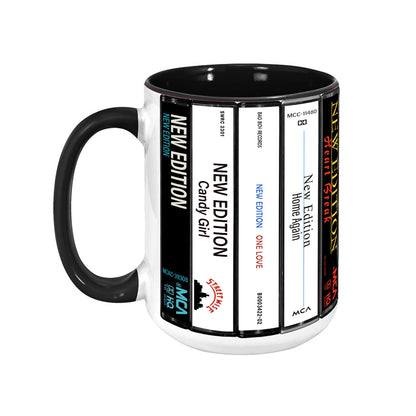 New Edition Albums Cassette Retro Collection Accent Mug