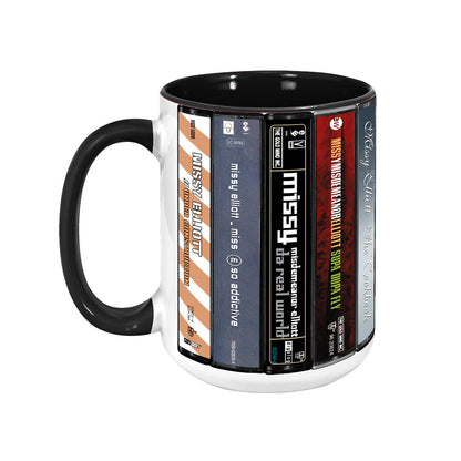 Missy Elliott Albums Cassette Collection Retro Accent Edge-to-Edge Printed Mug