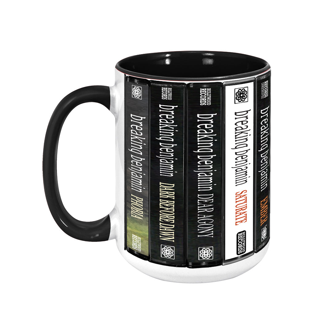 Breaking Benjamin Albums Cassette Collection Retro Accent Edge-to-Edge Printed Mug