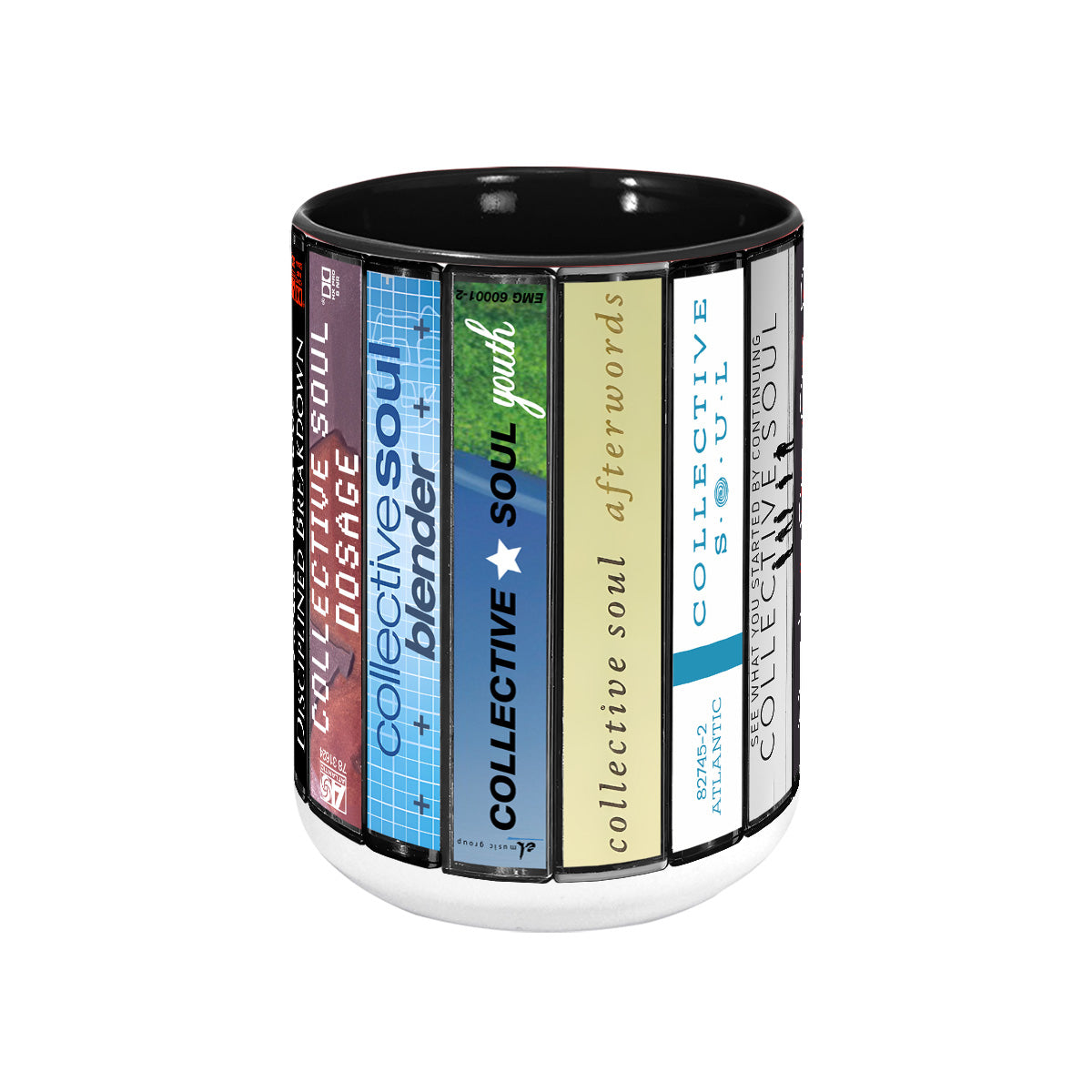Collective Soul Albums Cassette Collection Retro Accent Mug