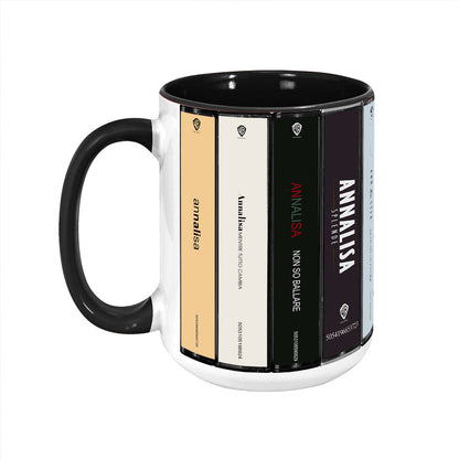 Annalisa Albums Cassette Collection Retro Accent Mug