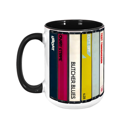 Kaskabian Albums Cassette Retro Collection Accent Mug