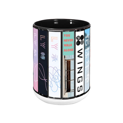 BTS Albums Collection Accent Mug