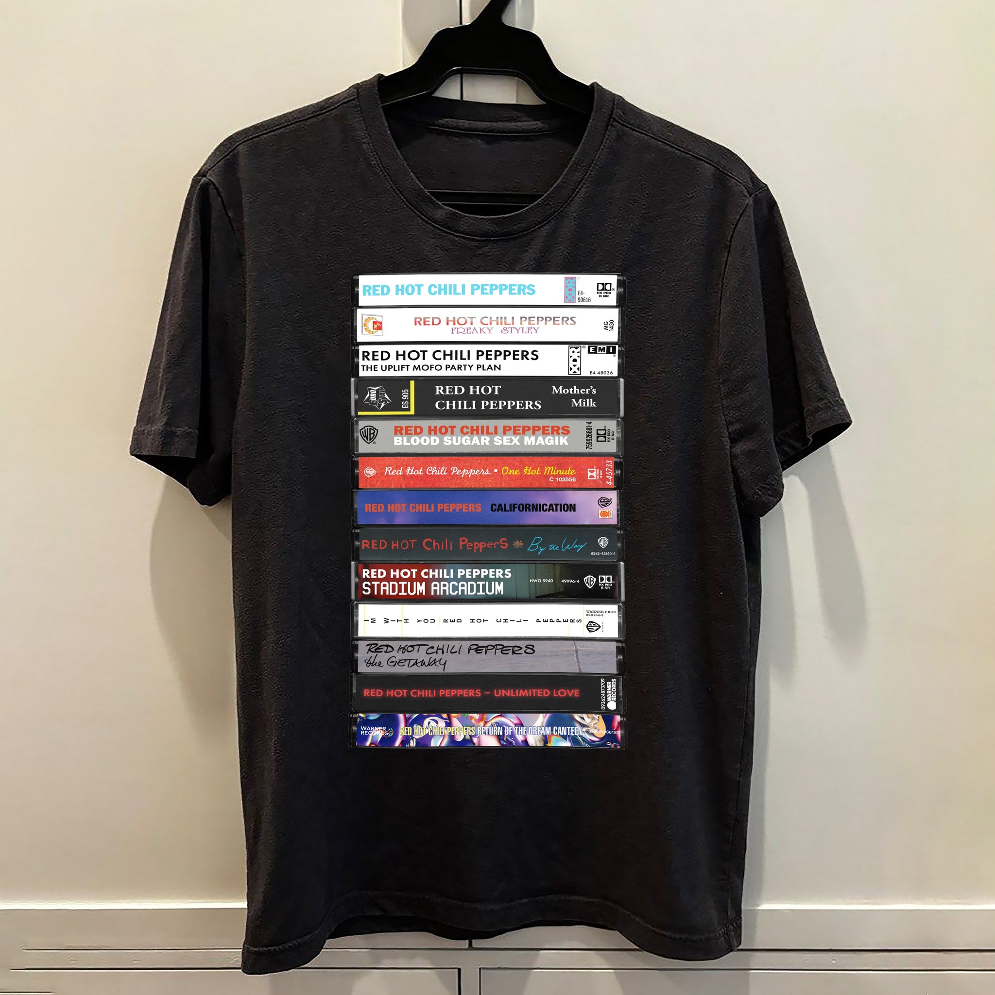 Red Hot Chili Peppers Albums Cassette Retro Collection Premium Unisex T-Shirt