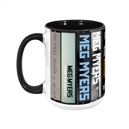 Meg Myers Albums Cassette Collection Retro Accent Mug