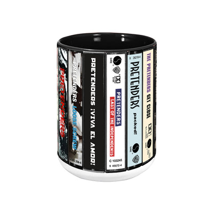 The Pretenders Albums Cassette Collection Retro Accent Mug