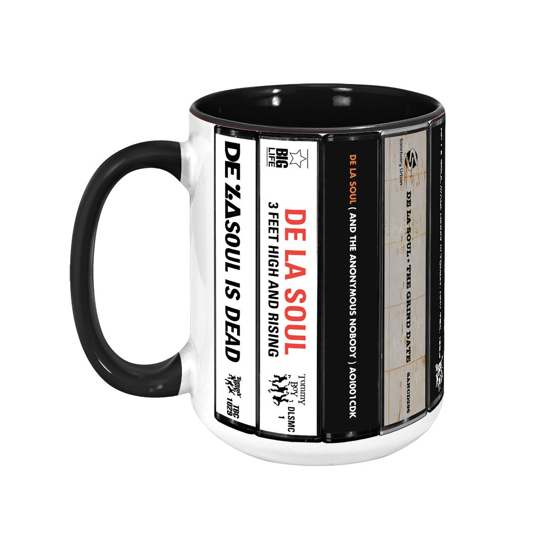 De La Soul Albums Cassette Collection Retro Accent Mug