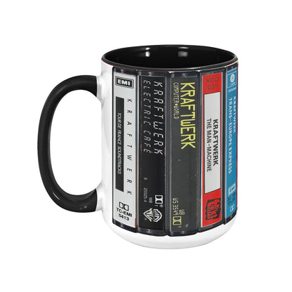 Kraftwerk Albums Cassette Retro Collection Accent Mug