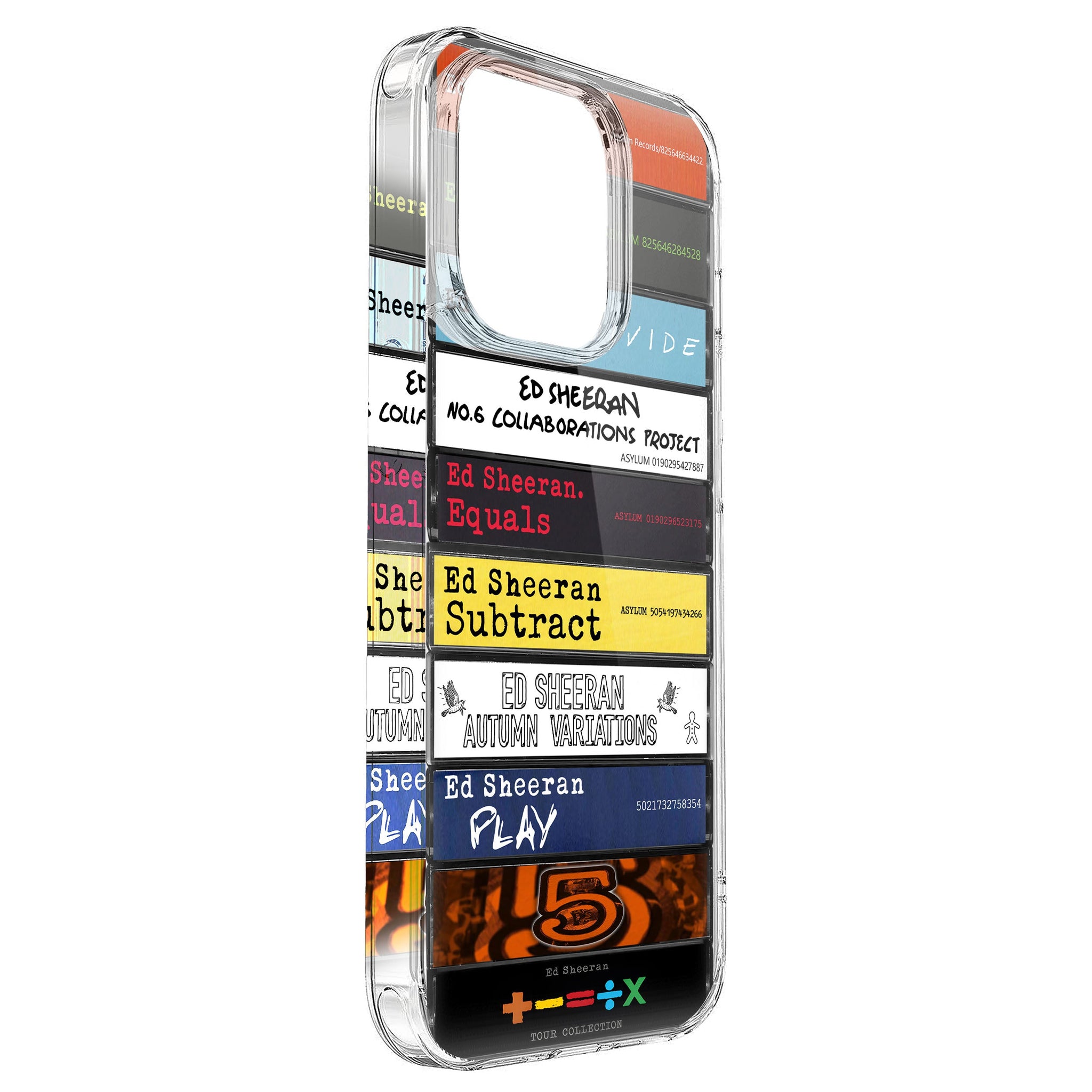 Ed Sheeran Albums Cassette Collection Retro Phone Case