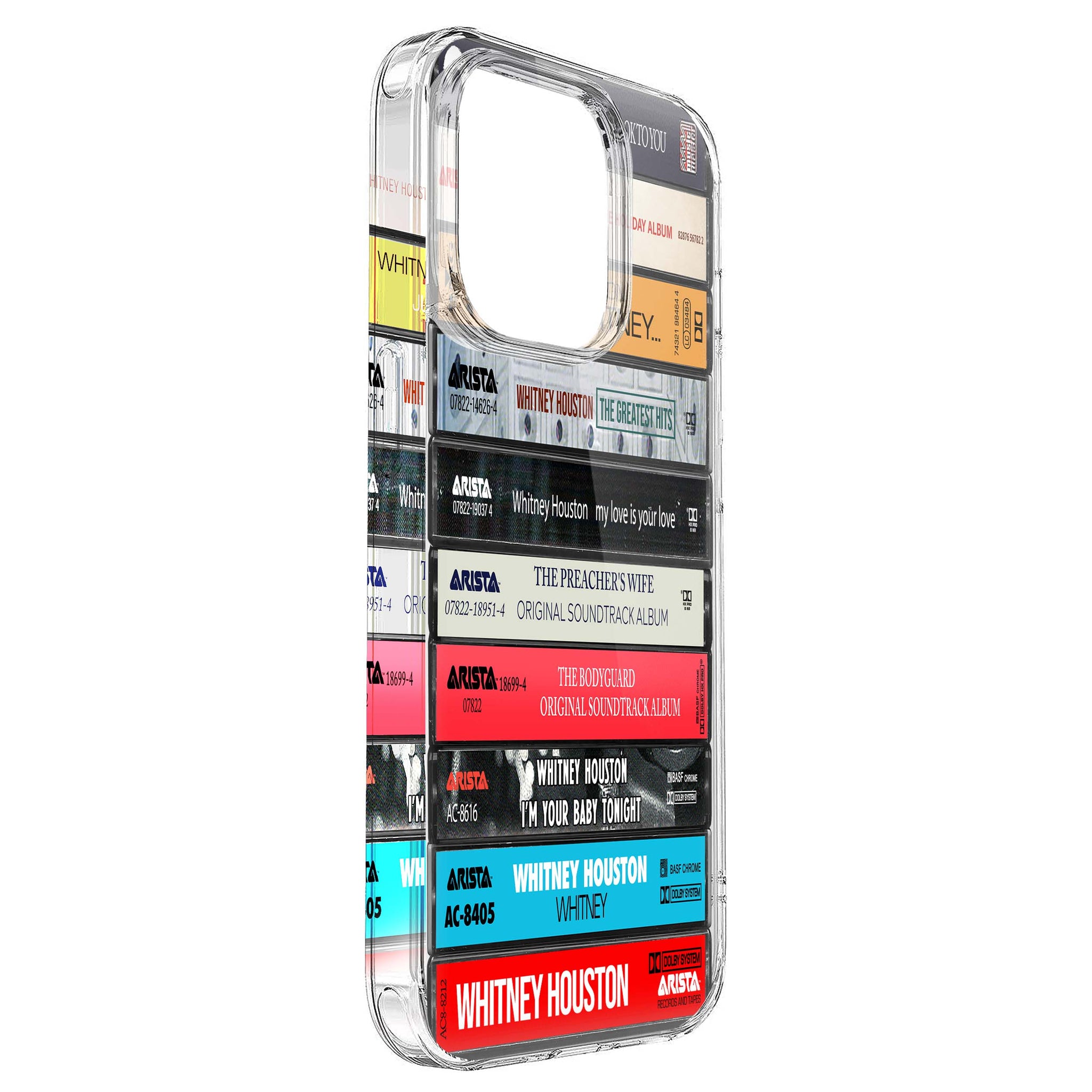 Whitney Houston Albums Cassette Collection Retro Phone Case