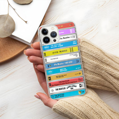 The Beatles Albums Cassette Collection Retro MagSafe Phone Case