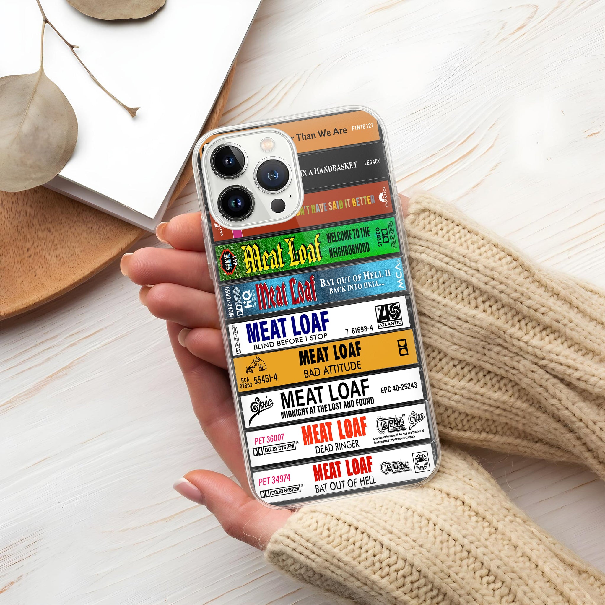 Meat Loaf Albums Cassette Collection Retro Phone Case