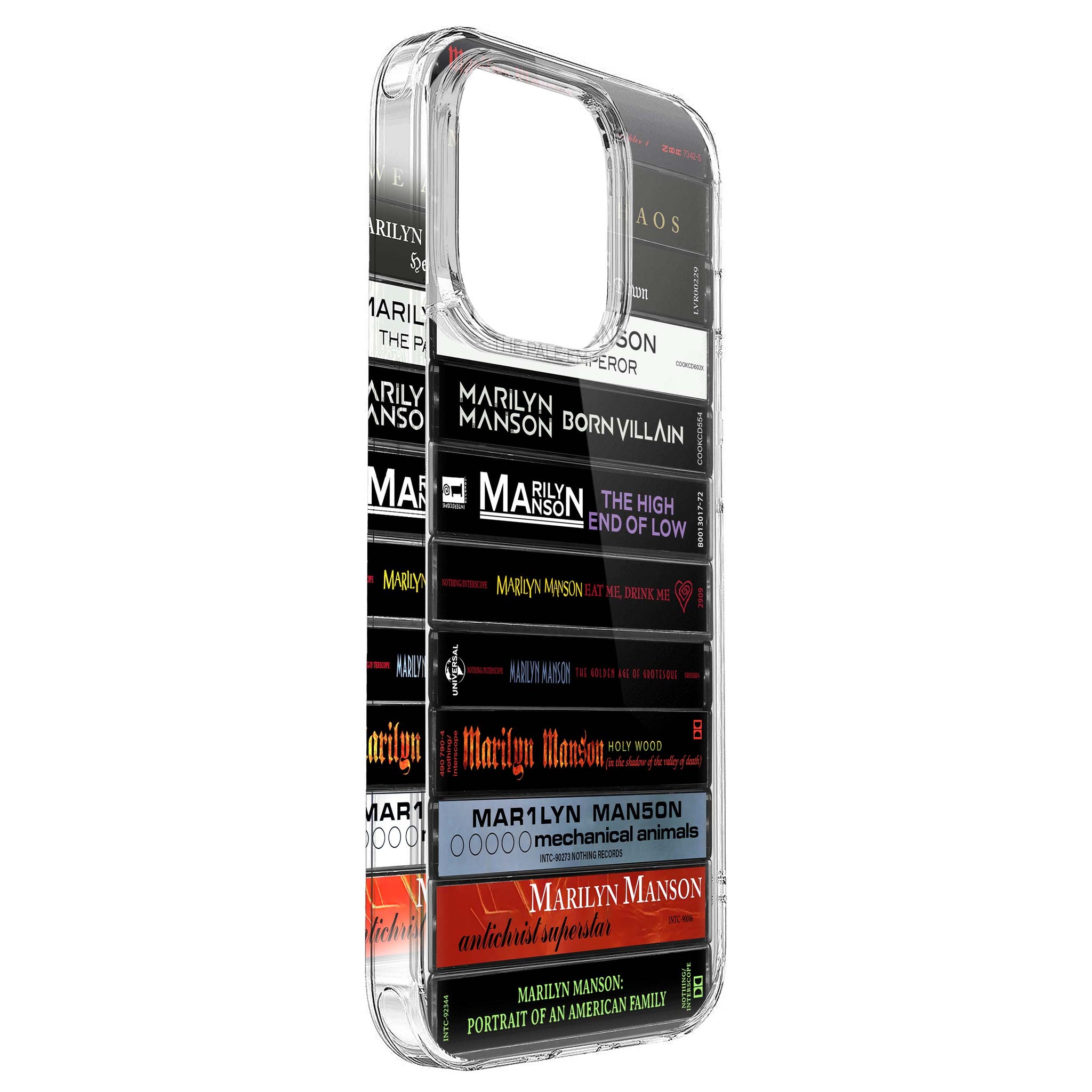 Marilyn Manson Albums Cassette Collection Retro Phone Case