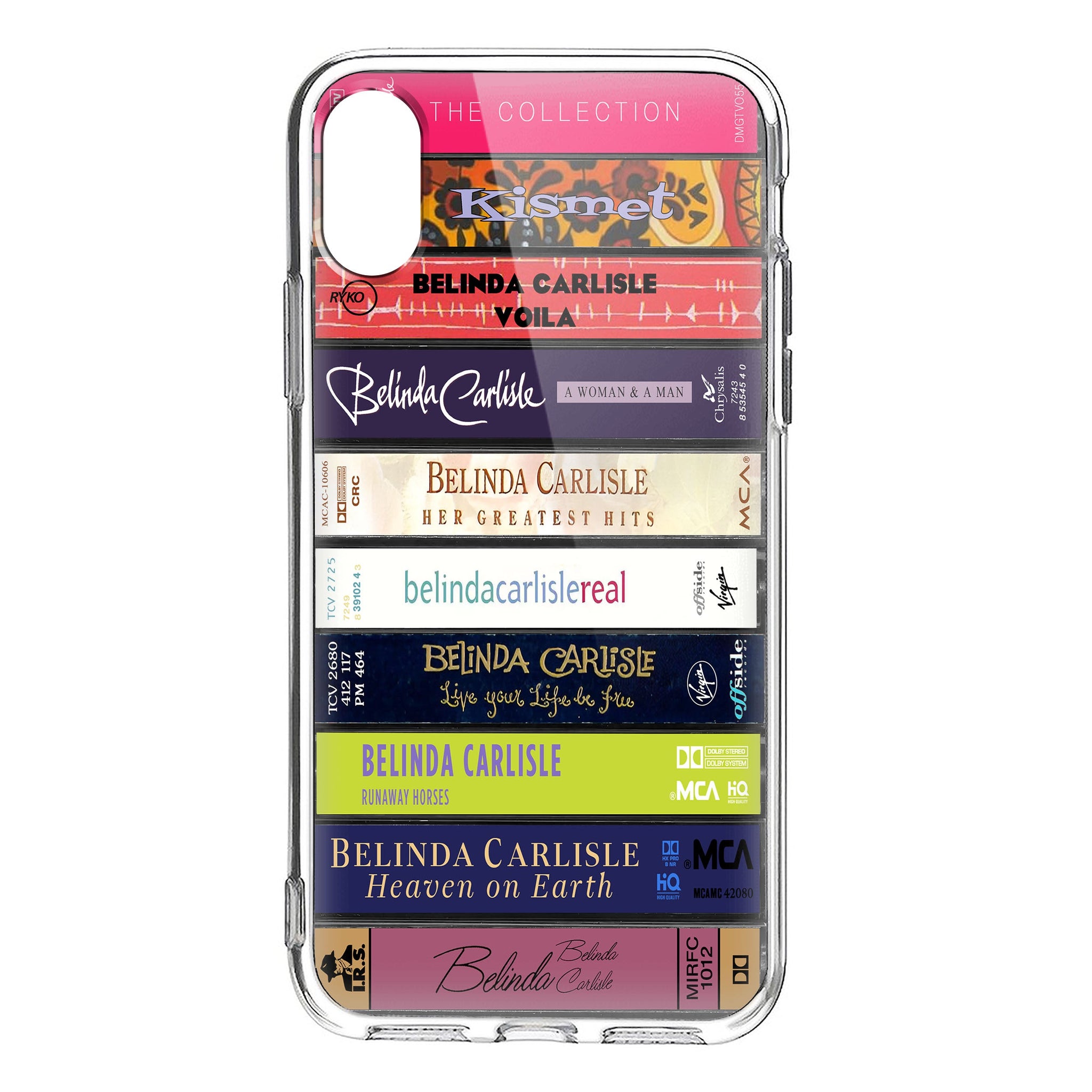 Belinda Carlisle Albums Cassette Collection Retro Phone Case