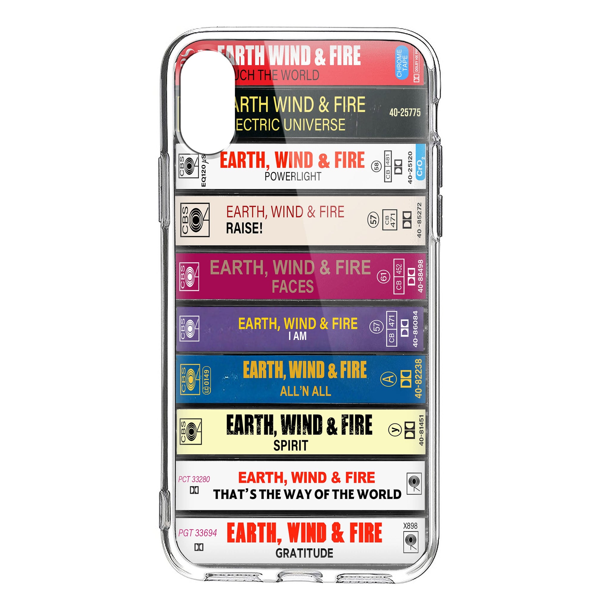 Earth, Wind and Fire Albums Cassette Collection Retro Phone Case