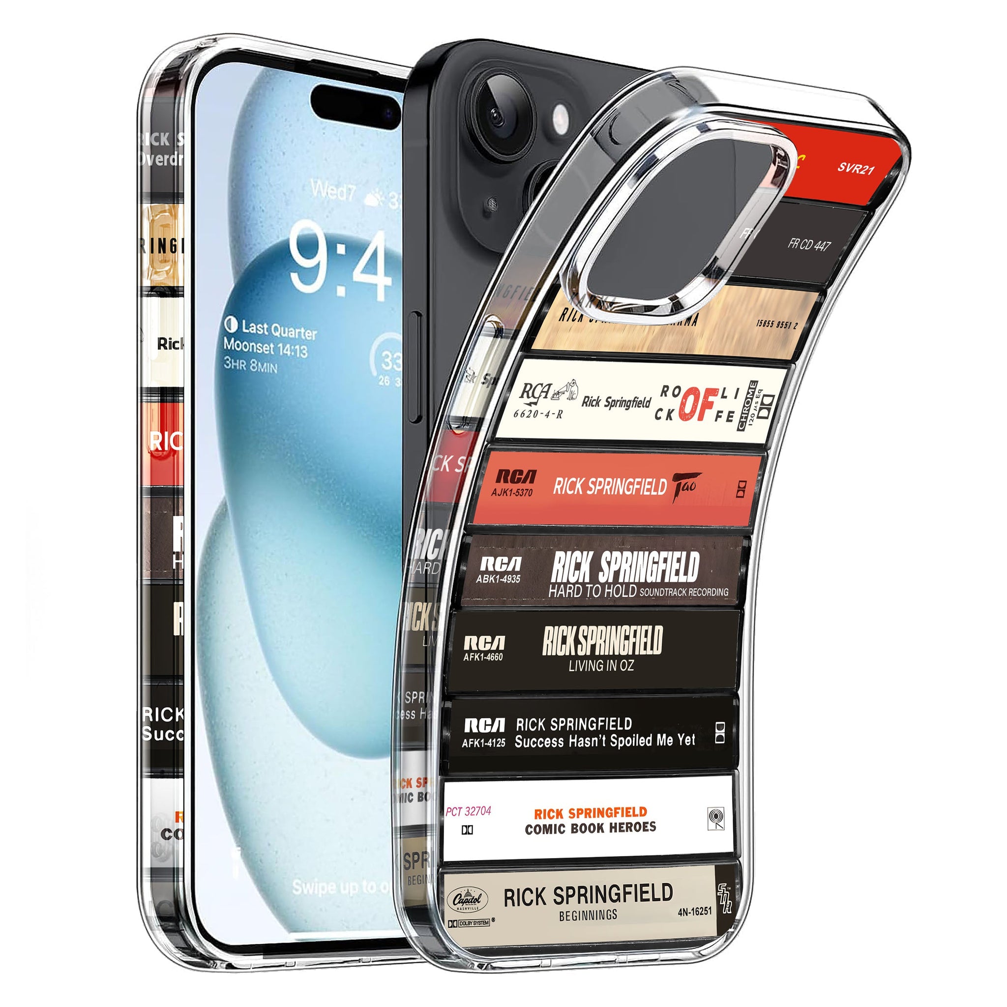 Rick Springfield Albums Cassette Collection Retro Phone Case
