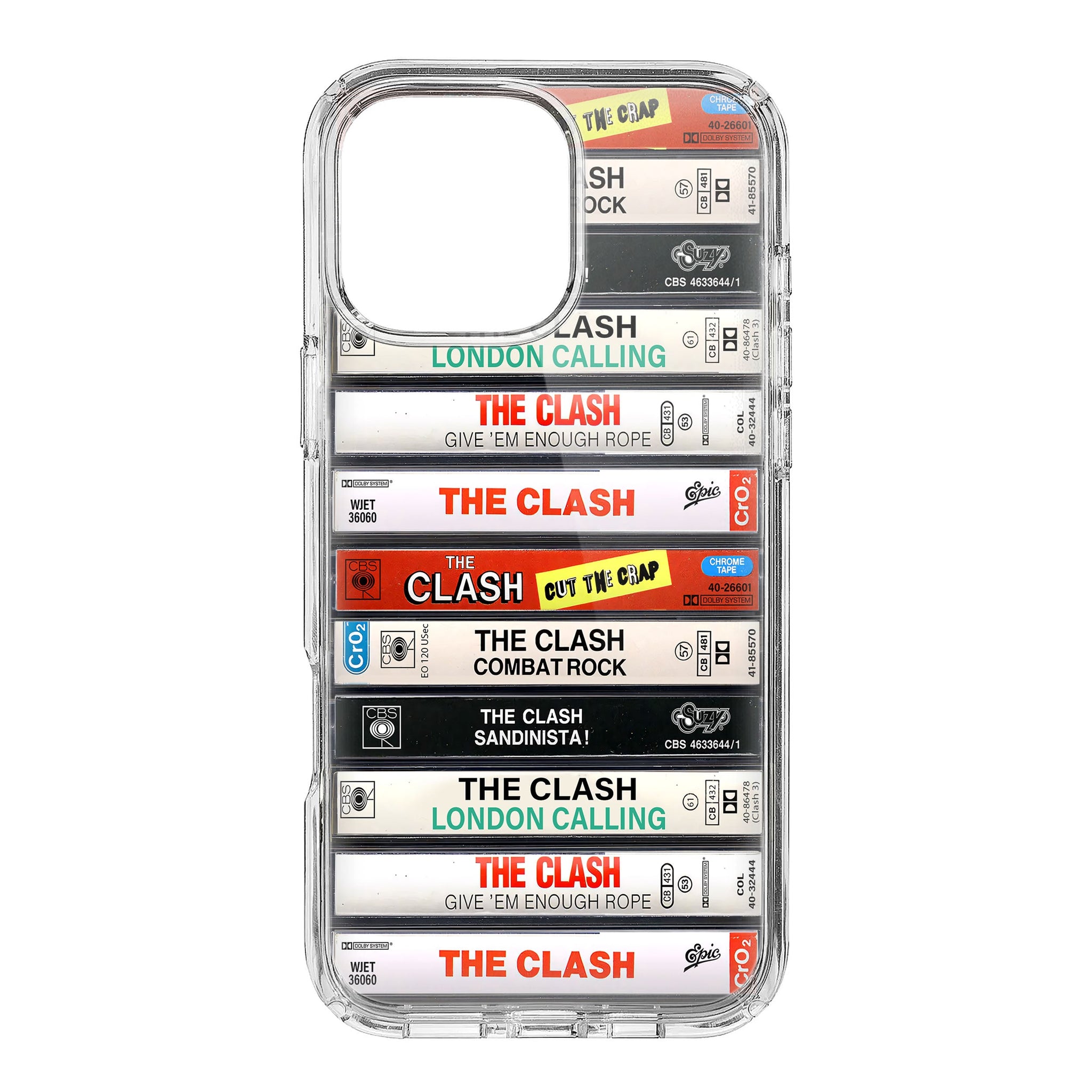 The Clash Albums Cassette Collection Retro Phone Case