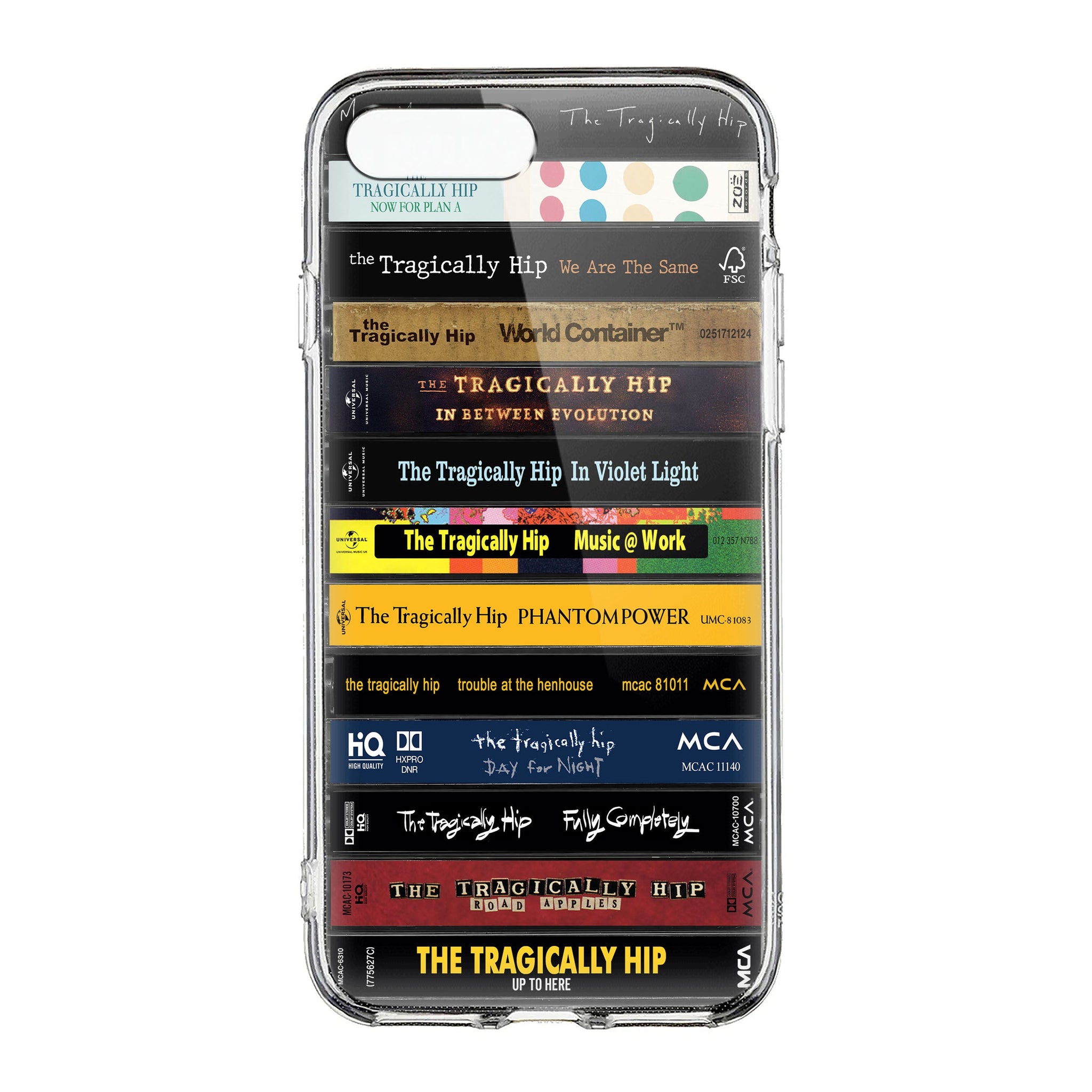 The Tragically Hip Albums Cassette Collection Retro Phone Case