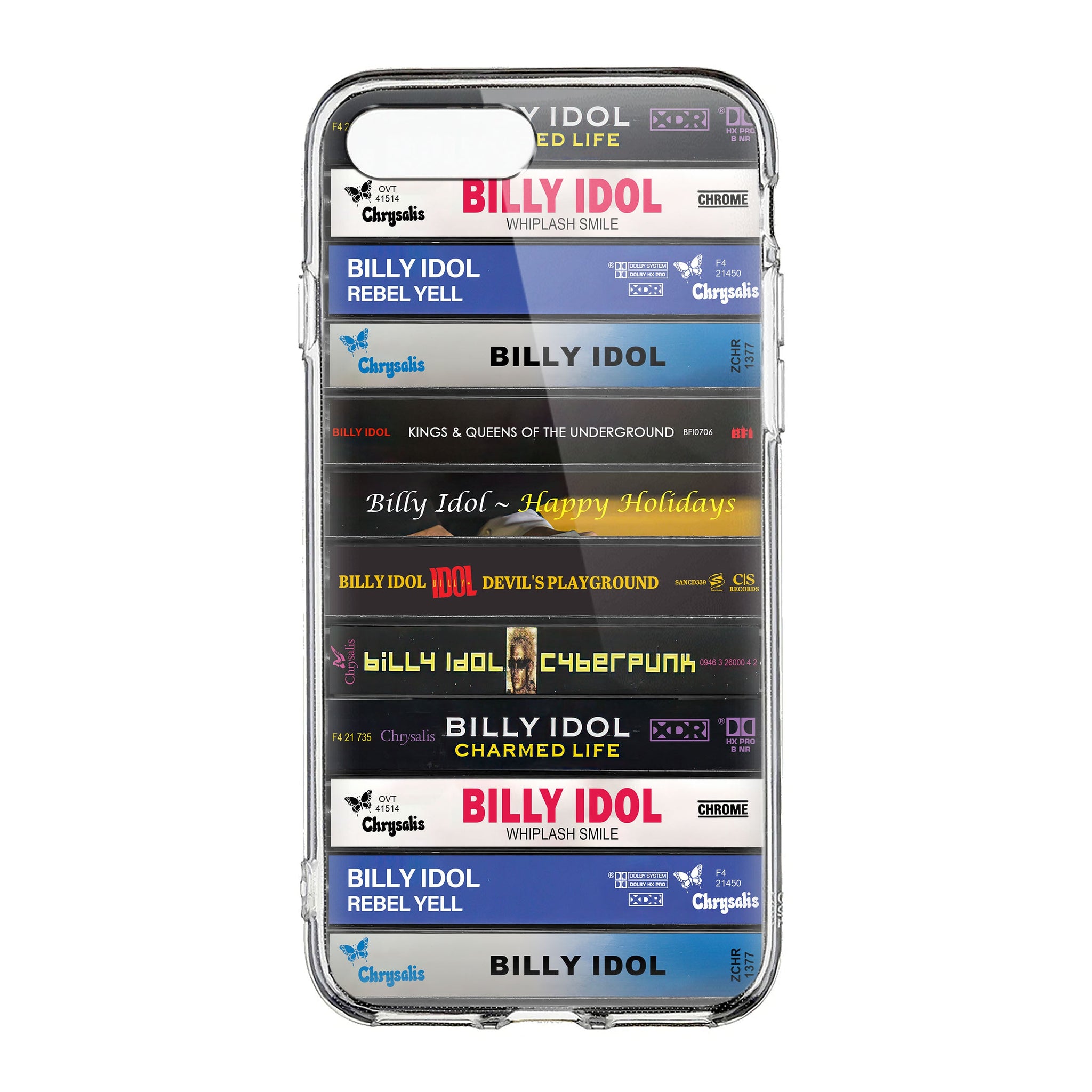 Billy Idol Albums Cassette Collection Retro Phone Case