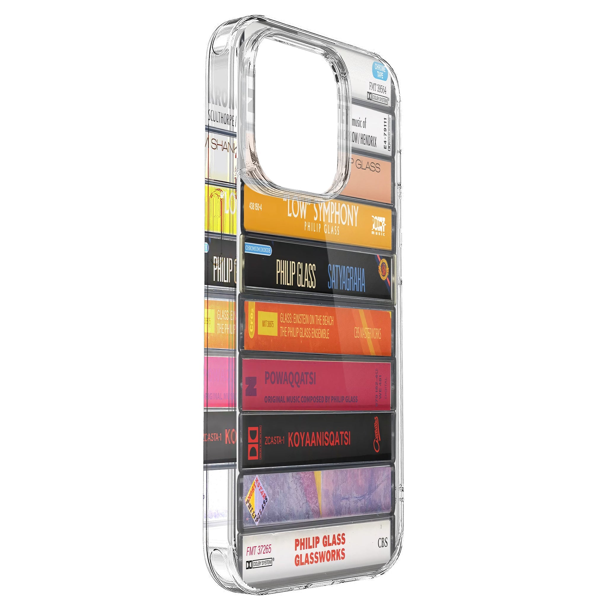 Philip Glass Albums Cassette Collection Retro Phone Case