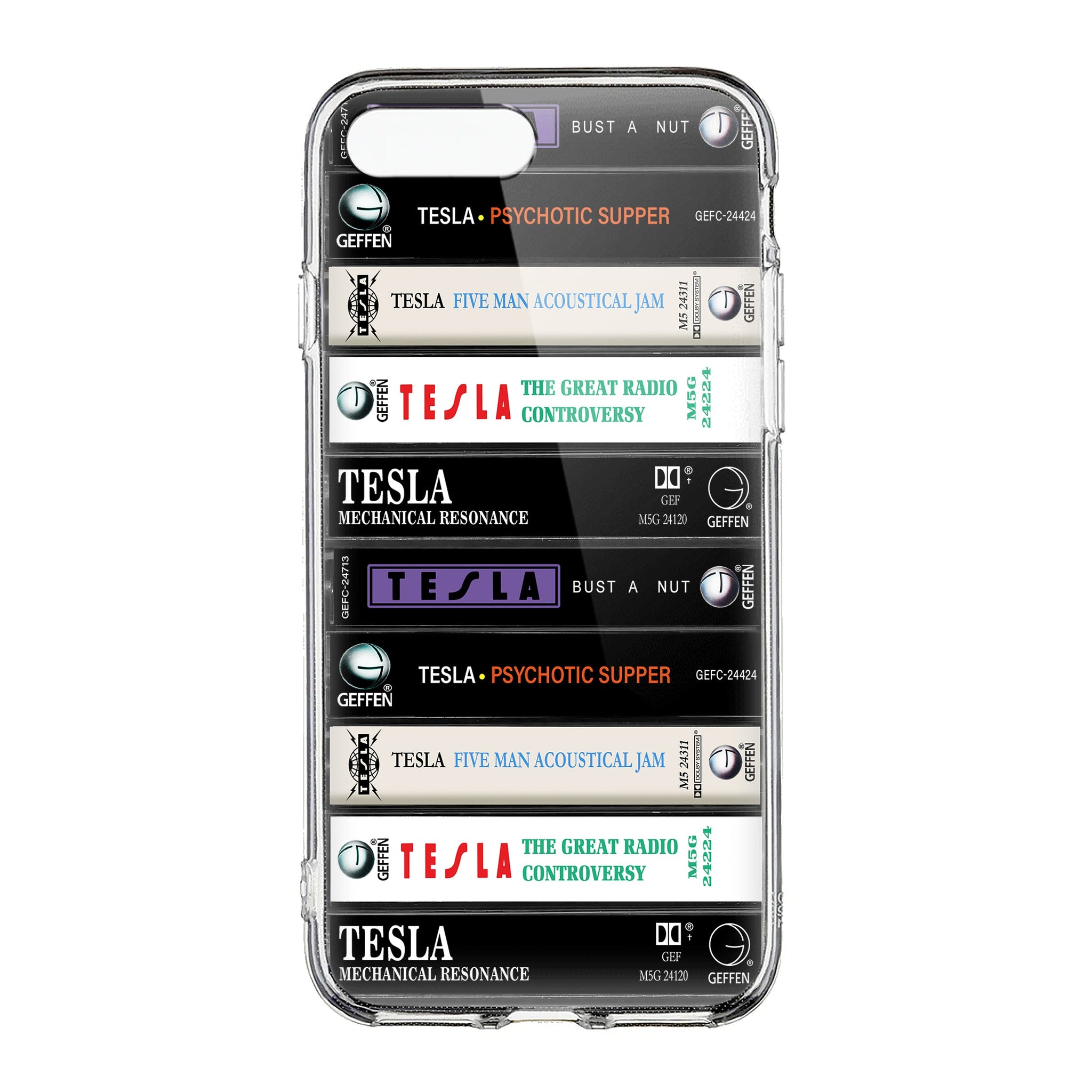 Tesla Albums Cassette Collection Retro Phone Case