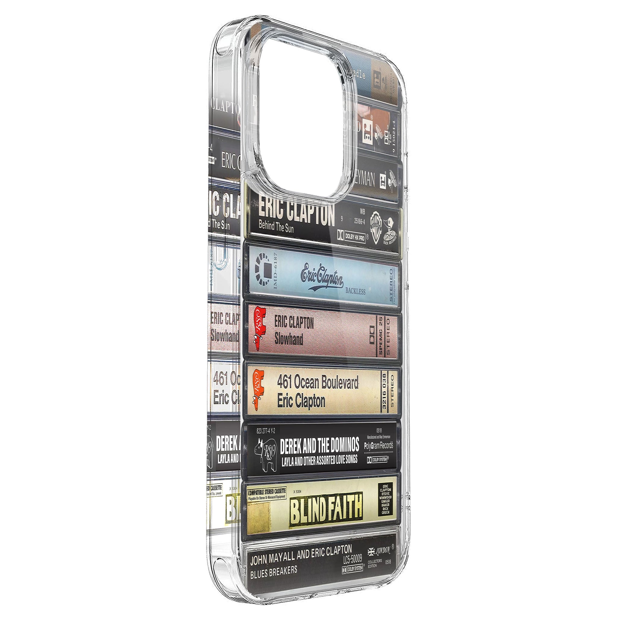 Eric Clapton Albums Cassette Collection Retro Phone Case