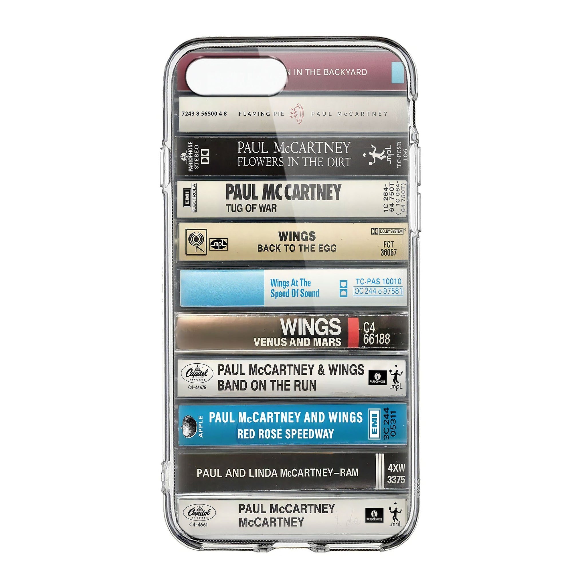 Paul McCartney Albums Cassette Collection Retro Phone Case