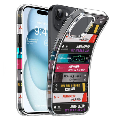 Justin Bieber Albums Cassette Collection Retro Phone Case