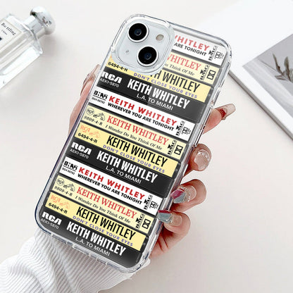 Keith Whitley Albums Cassette Collection Retro Phone Case