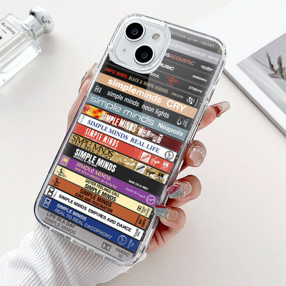 Simple Minds Albums Cassette Collection Retro Phone Case