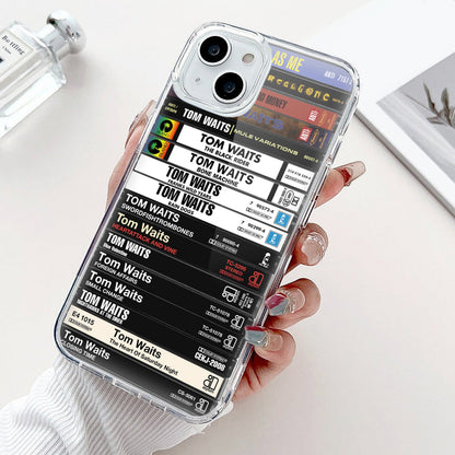 Tom Waits Albums Cassette Collection Retro Phone Case