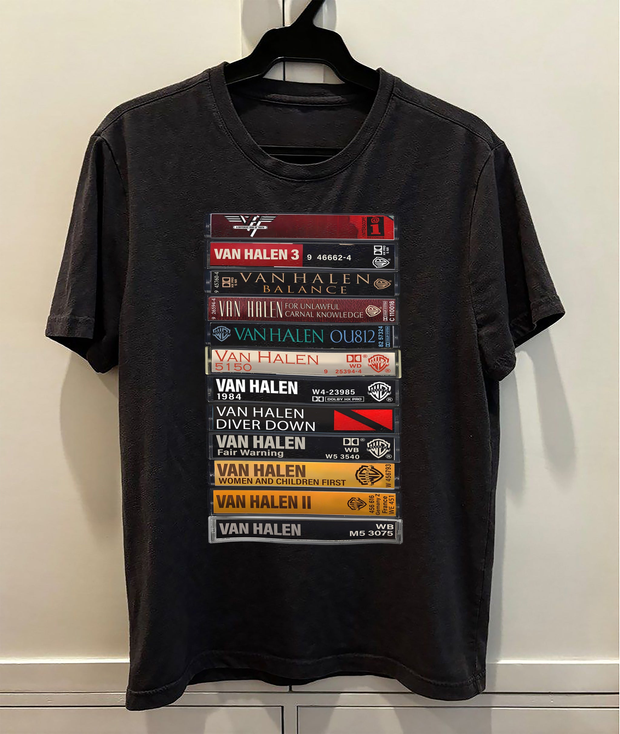Van Halen Albums Cassette Retro Collection Premium Unisex T-Shirt