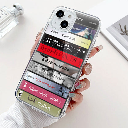 Björk Albums Cassette Collection Retro Phone Case