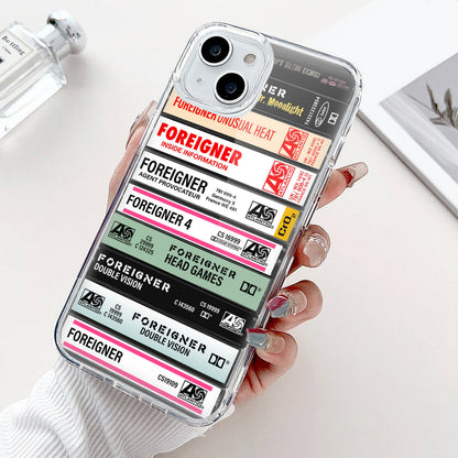 Foreigner Albums Cassette Collection Retro Phone Case