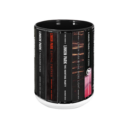 Linkin Park Albums Cassette Collection Retro Accent Edge-to-Edge Printed Mug